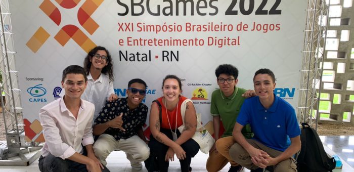 ALUNOS DO CURSO DE DESENVOLVIMENTO DE SISTEMAS DO COLTEC/UFMG SÃO PREMIADOS NO SBGAMES 2022, NO RIO GRANDE DO NORTE